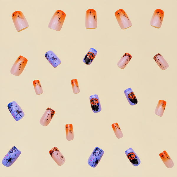 12 Sizes-24 Pcs Press On Nails Y157