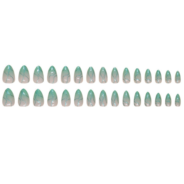 12 Sizes-24 Pcs Press On Nails W1626