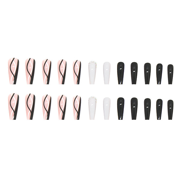 12 Sizes-24 Pcs Press On Nails Z634