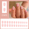 12 Sizes-24 Pcs Press On Nails C1673