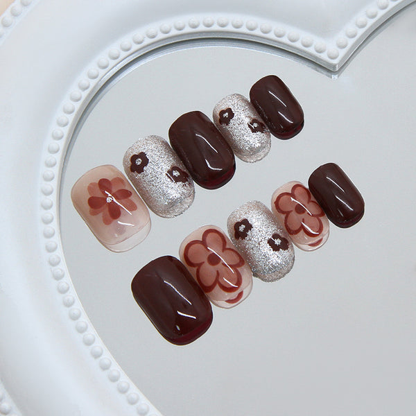 12 Sizes-24 Pcs Press On Nails R982