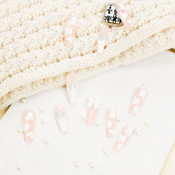 12 Sizes-24 Pcs Press On Nails JP1336