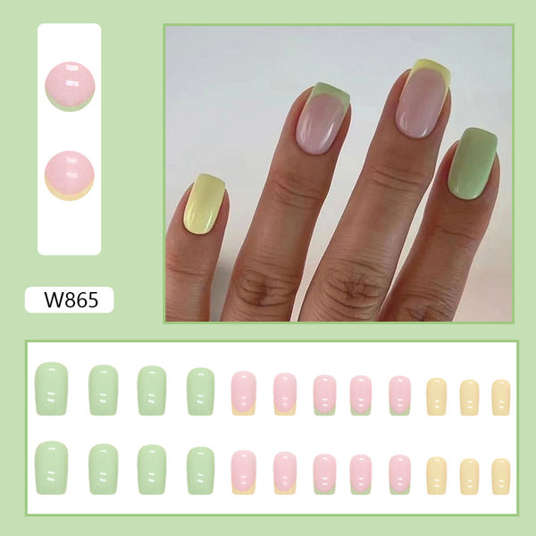 12 Sizes-24 Pcs Press On Nails W865