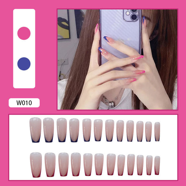 12 Sizes-24 Pcs Press On Nails W001
