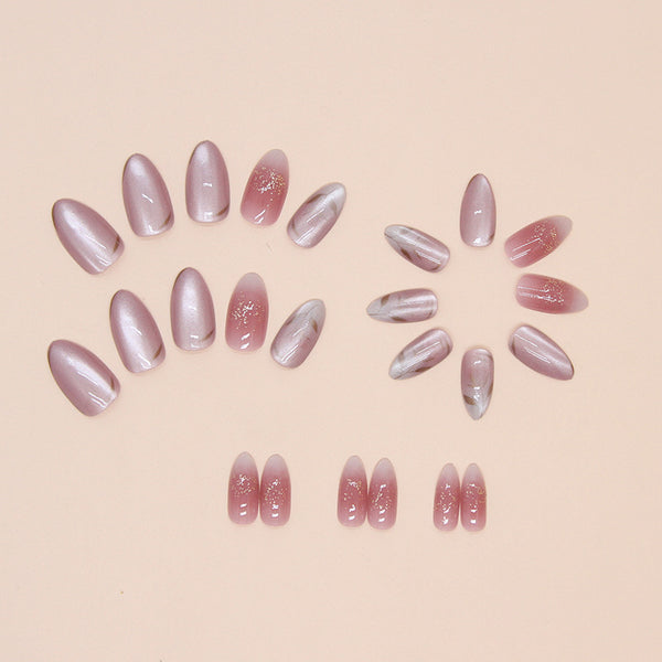 12 Sizes-24 Pcs Press On Nails W1600