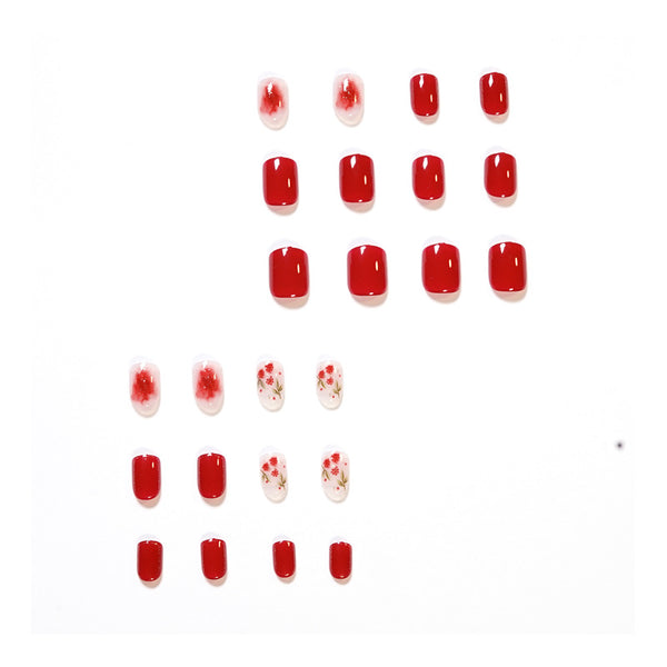 12 Sizes-24 Pcs Press On Nails JP1458