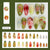 12 Sizes-24 Pcs Press On Nails Z1115