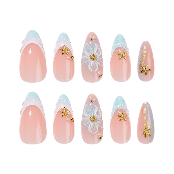 12 Sizes-24 Pcs Press On Nails JP4404