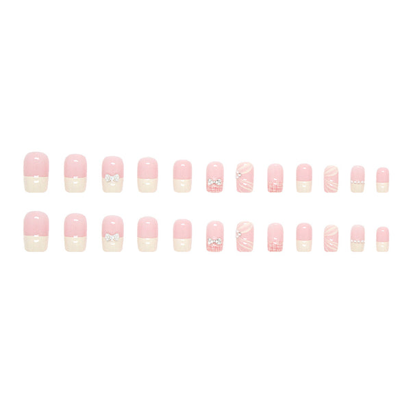12 Sizes-24 Pcs Press On Nails Z496