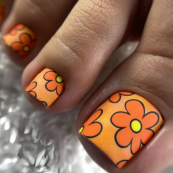 12 Sizes-24 Pcs Press On Nails Y607