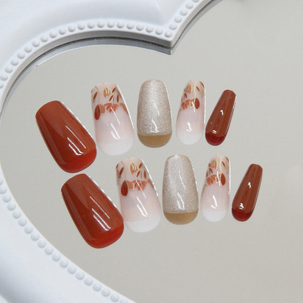 12 Sizes-24 Pcs Press On Nails MY022