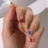 12 Sizes-24 Pcs Press On Nails W1842