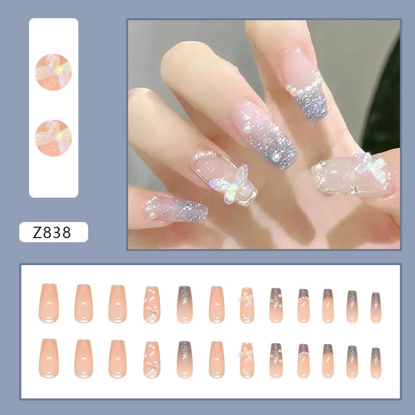 12 Sizes-24 Pcs Press On Nails Z838