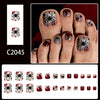 12 Sizes-24 Pcs Press On Nails C2045
