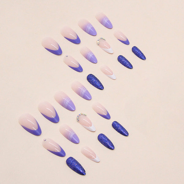 12 Sizes-24 Pcs Press On Nails Z673