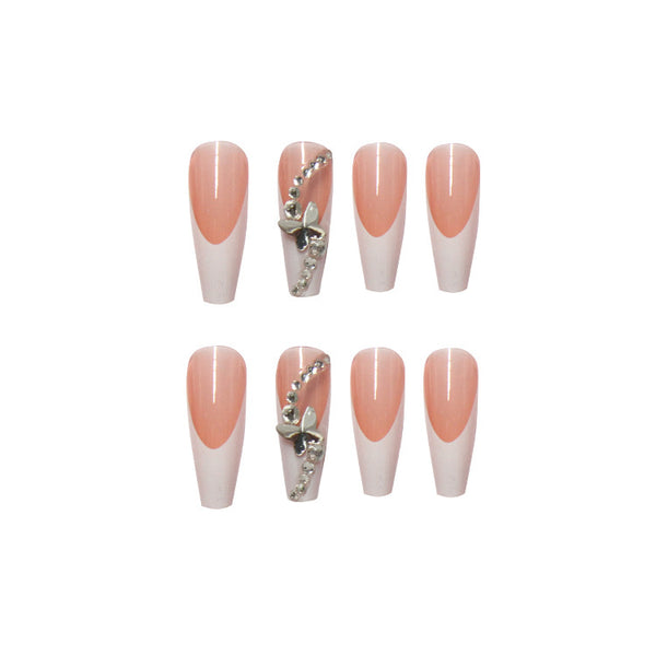 12 Sizes-24 Pcs Press On Nails Z036