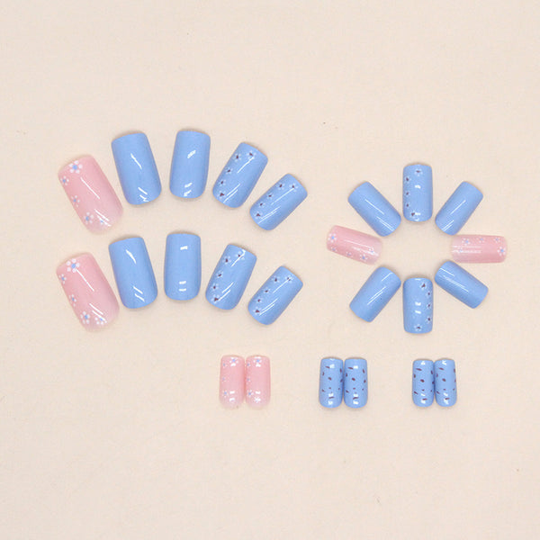 12 Sizes-24 Pcs Press On Nails W672