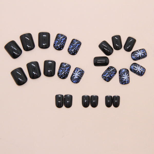 12 Sizes-24 Pcs Press On Nails W1870
