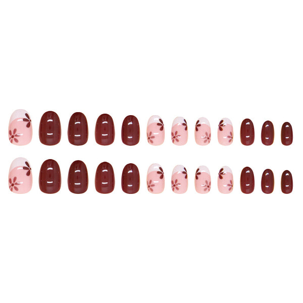 12 Sizes-24 Pcs Press On Nails W1771