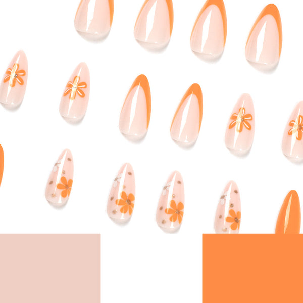 12 Sizes-24 Pcs Press On Nails JP1687