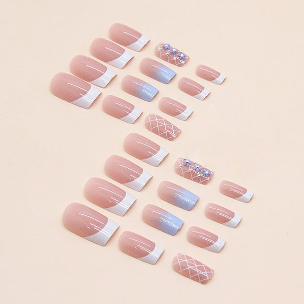 12 Sizes-24 Pcs Press On Nails Z633