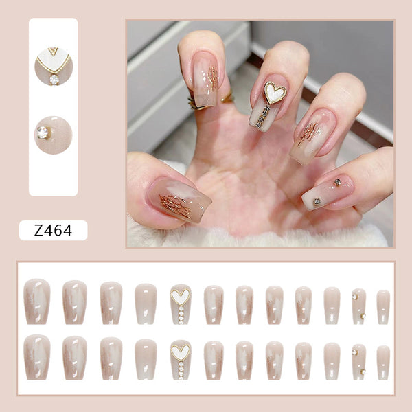 12 Sizes-24 Pcs Press On Nails Z464