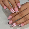 48 Pcs Press On Nails FrenchBow-1-48pcs