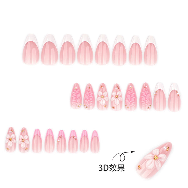 12 Sizes-24 Pcs Press On Nails JP4352