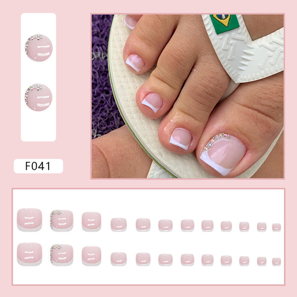 12 Sizes-24 Pcs Press On Nails F041