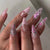 Almond French Glossy Long Pink Press on Nails