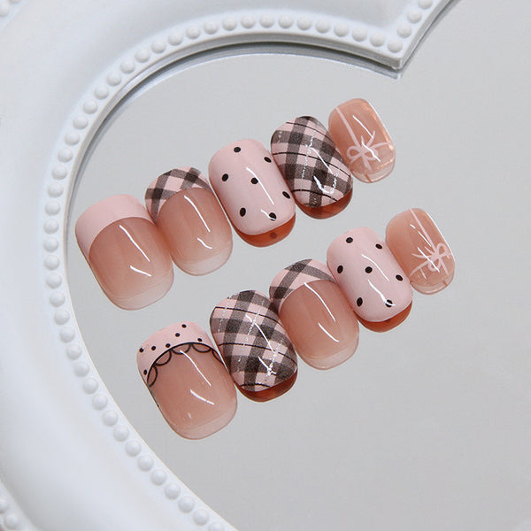 12 Sizes-24 Pcs Press On Nails R970