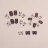12 Sizes-24 Pcs Press On Nails W1137