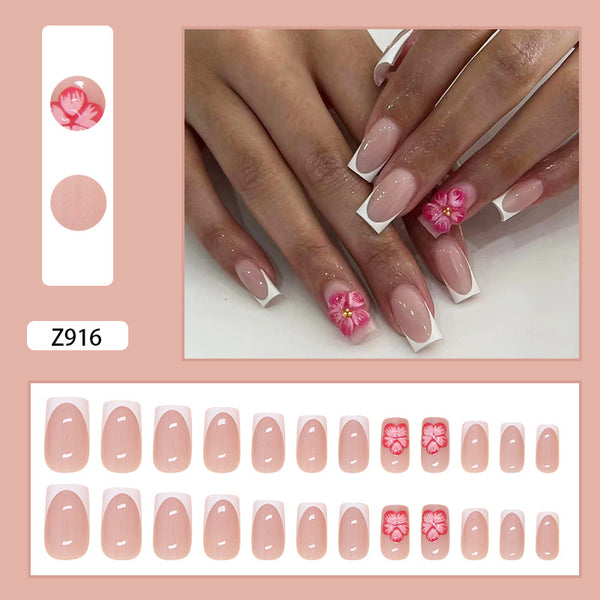 12 Sizes-24 Pcs Press On Nails Z916