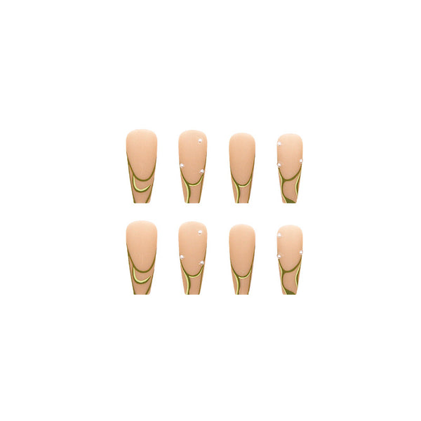 12 Sizes-24 Pcs Press On Nails Z251
