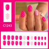 12 Sizes-24 Pcs Press On Nails C1243