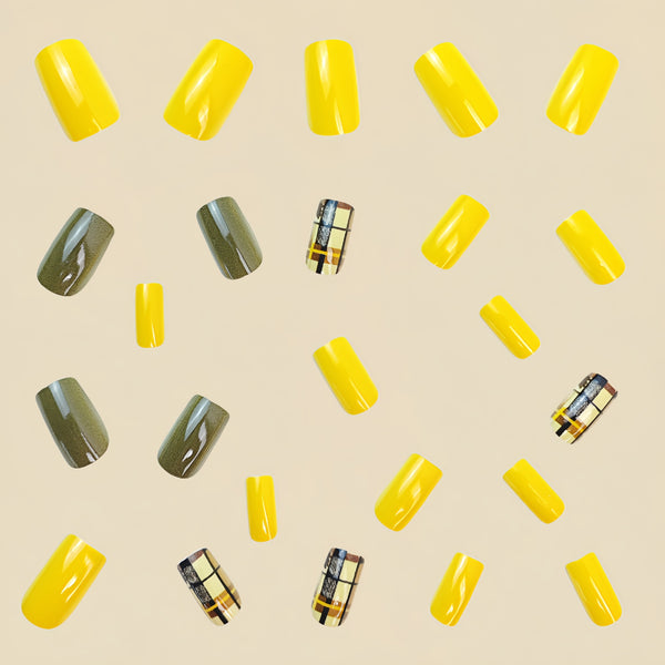 12 Sizes-24 Pcs Press On Nails Y454