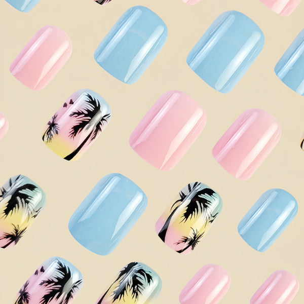 12 Sizes-24 Pcs Press On Nails Y179