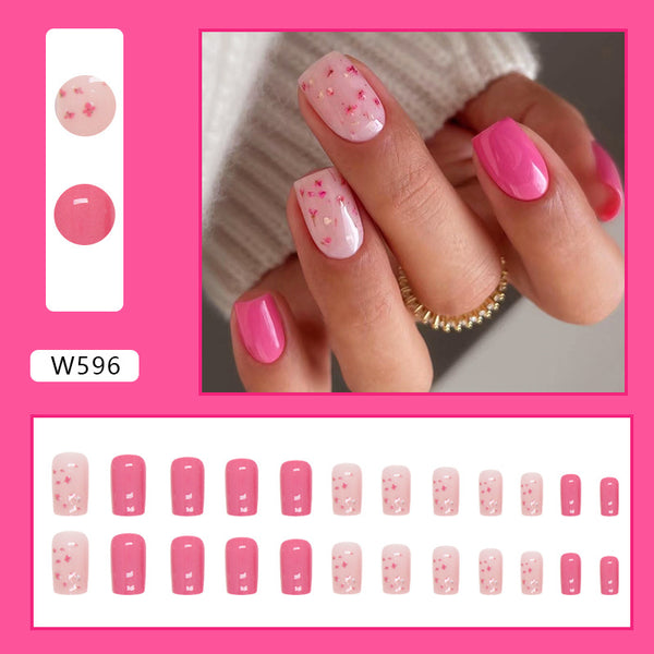 12 Sizes-24 Pcs Press On Nails W563