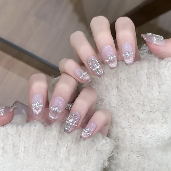 12 Sizes-24 Pcs Press On Nails GN028