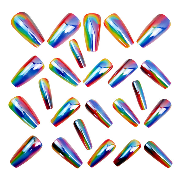12 Sizes-24 Pcs Press On Nails Y1513