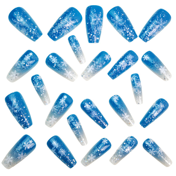 12 Sizes-24 Pcs Press On Nails Y1298