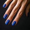 Blue Glossy Short Square Press on Nails