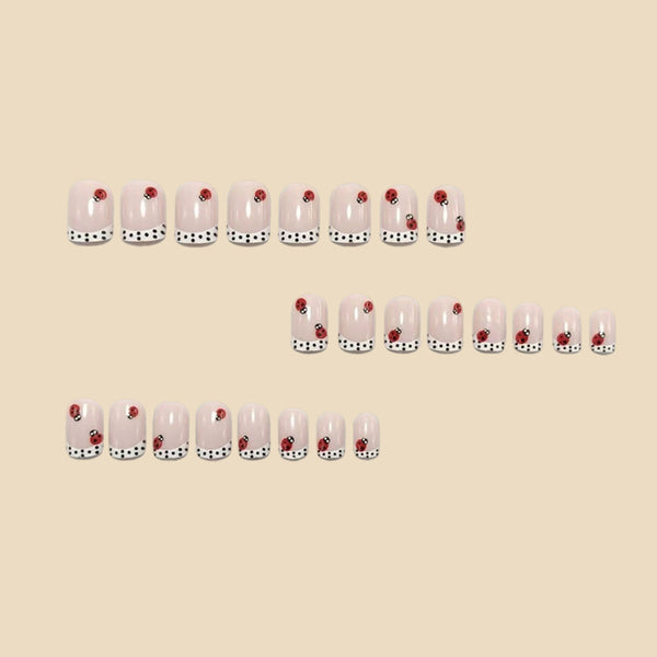 12 Sizes-24 Pcs Press On Nails Y2019