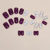 12 Sizes-24 Pcs Press On Nails W1335