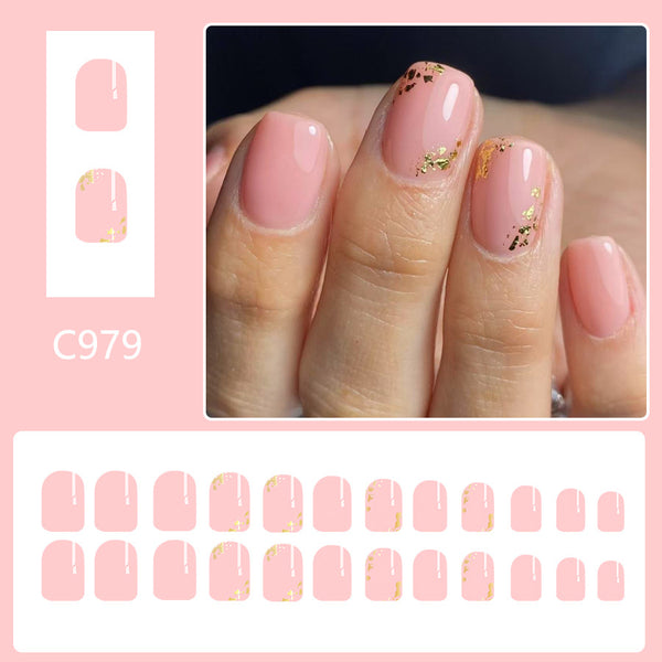 12 Sizes-24 Pcs Press On Nails C979