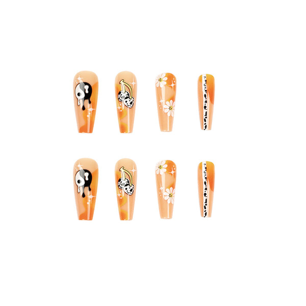 12 Sizes-24 Pcs Press On Nails JP1716