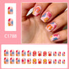 12 Sizes-24 Pcs Press On Nails C1671