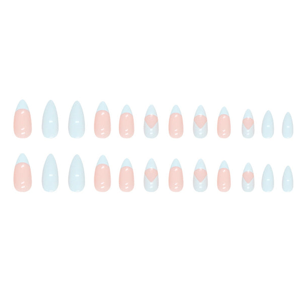 12 Sizes-24 Pcs Press On Nails W673