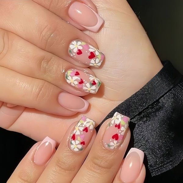 12 Sizes-24 Pcs Press On Nails Y1536