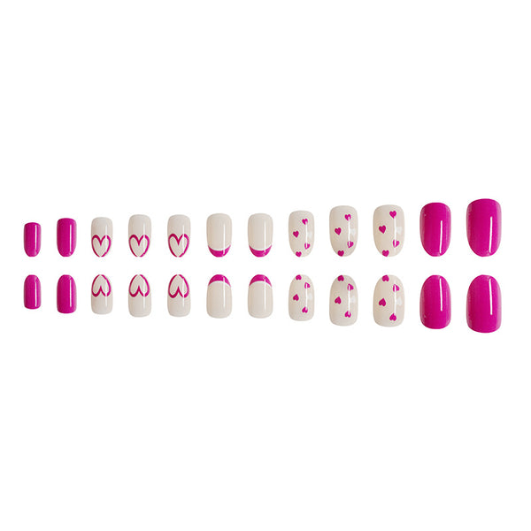 12 Sizes-24 Pcs Press On Nails C243